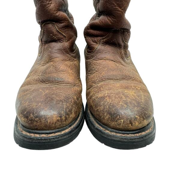 ARIAT Sierra Brown Leather Round Toe Waterproof Outdoor Sturdy Men\'s Work Boots main image 10